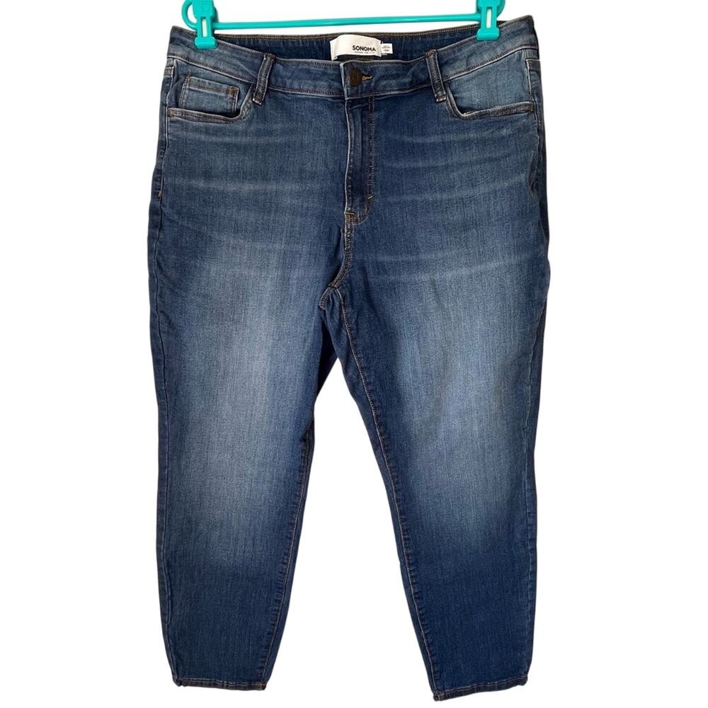 Somona Medium Wash Skinny Jeans Size 18W